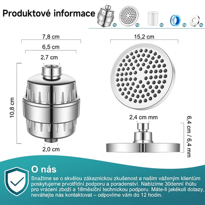 Sylena – Filtrační sprchová hlavice 20stupňová