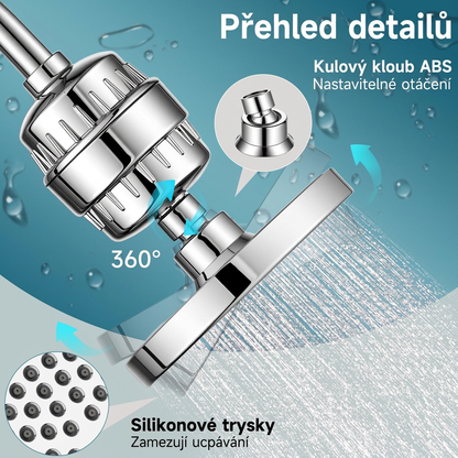 Sylena – Filtrační sprchová hlavice 20stupňová