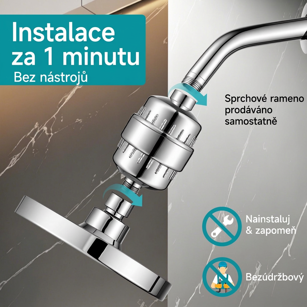 Sylena – Filtrační sprchová hlavice 20stupňová